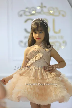 Champaigne Ballgown or Dress With Free Matching Hair Accessory