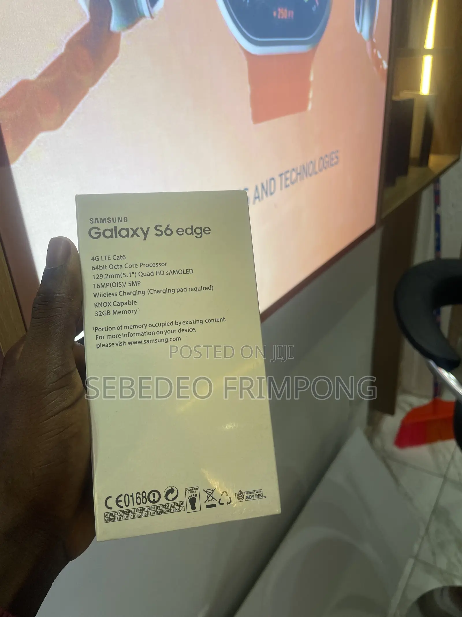 New Samsung Galaxy S6 edge 32 GB Black
