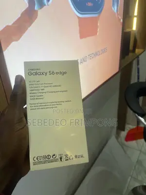 New Samsung Galaxy S6 edge 32 GB Black