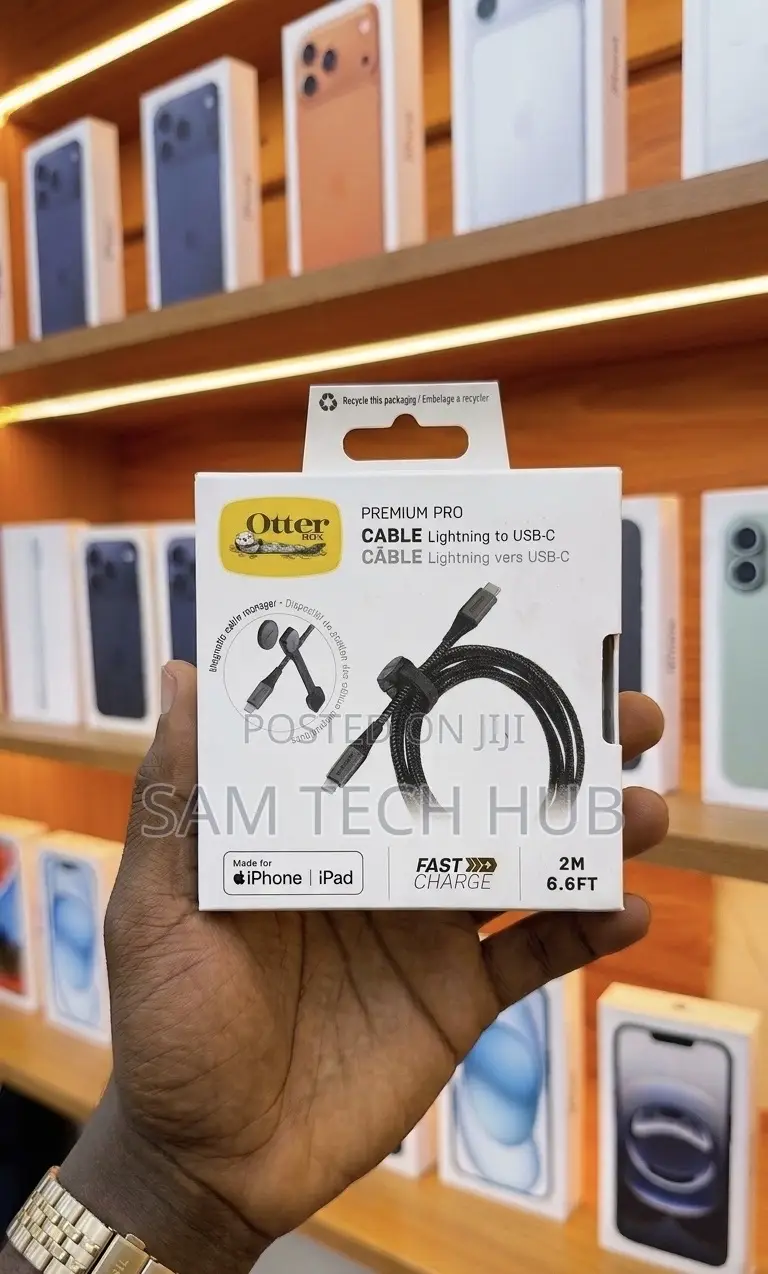 Otterbox Premium Pro Fast Charge Lightning to Usb-C Cable (Black)