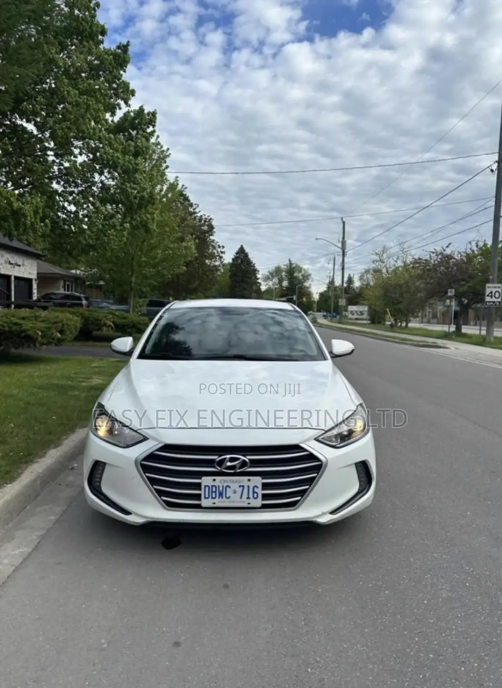 Hyundai Elantra SE Sedan FWD (2.0L 4cyl 6M) 2017 White