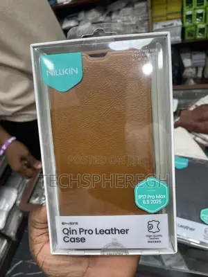 Original Qin Flip Leather Case for iPhone 17 Pro Max (6.9") - New