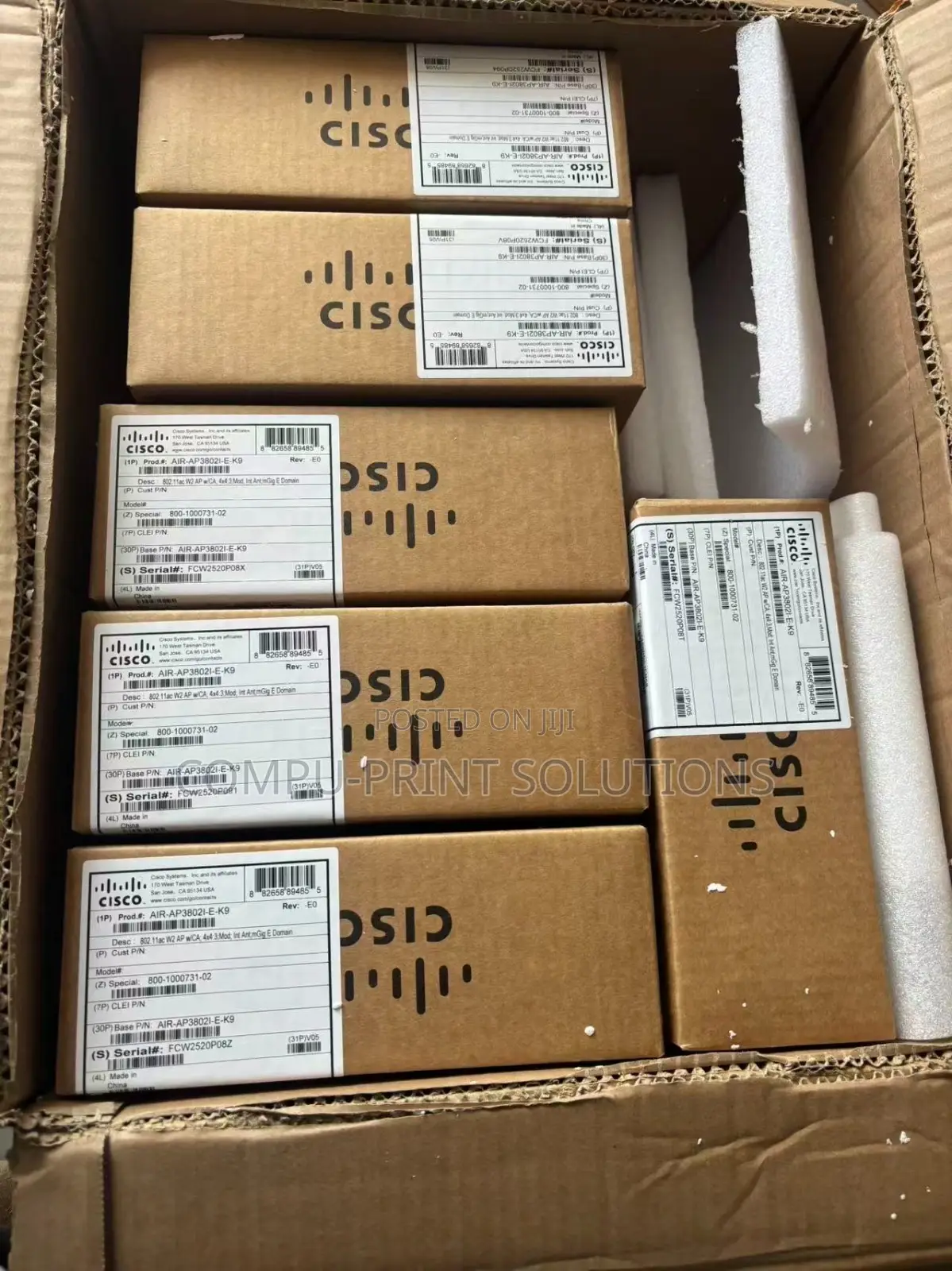 Cisco Access Point Air-Ap3802i-E- 802.11ac Int Antenna