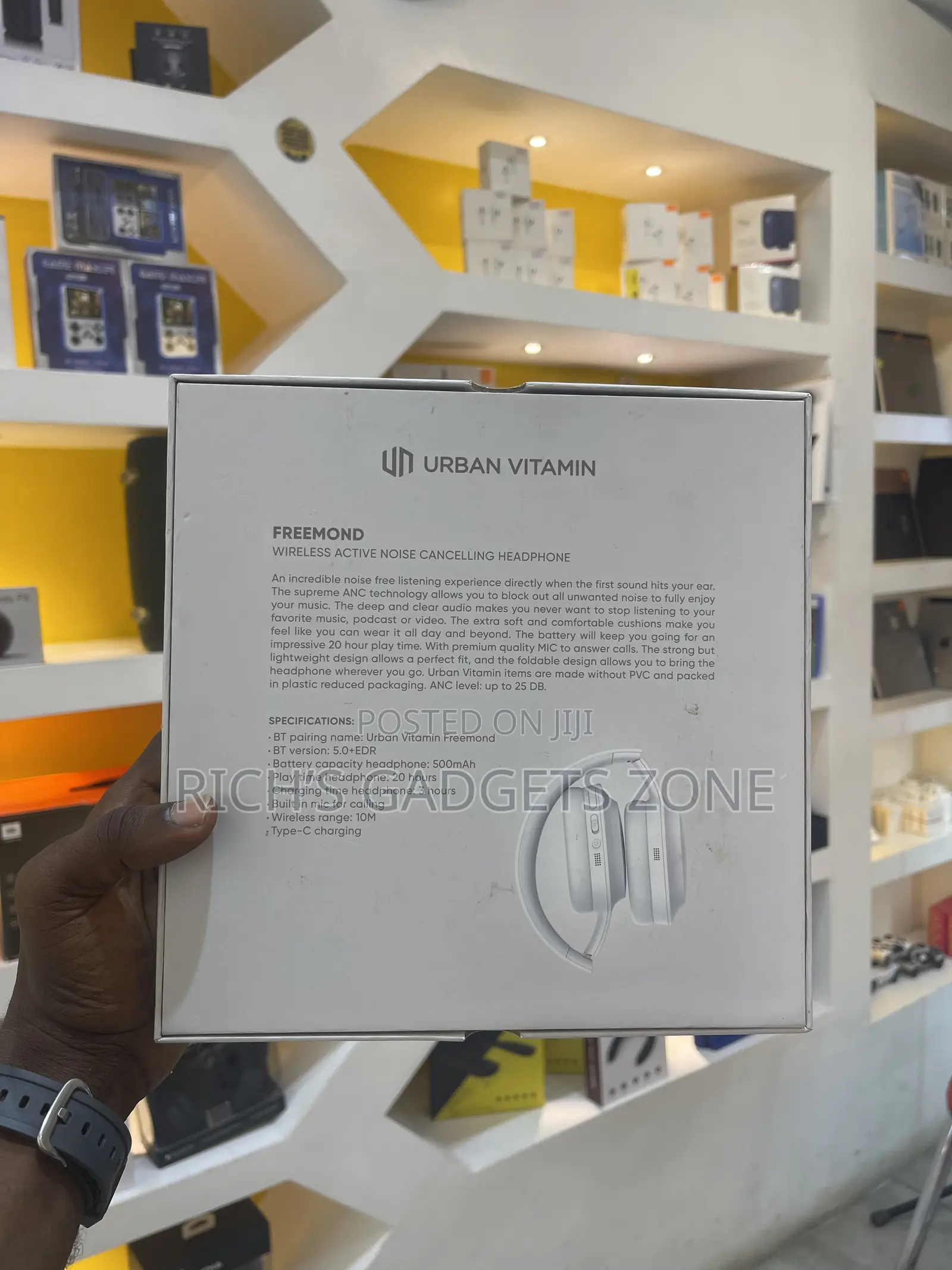 Urban Vitamin Freemond Wireless Anc Headphones – Brand New in Box