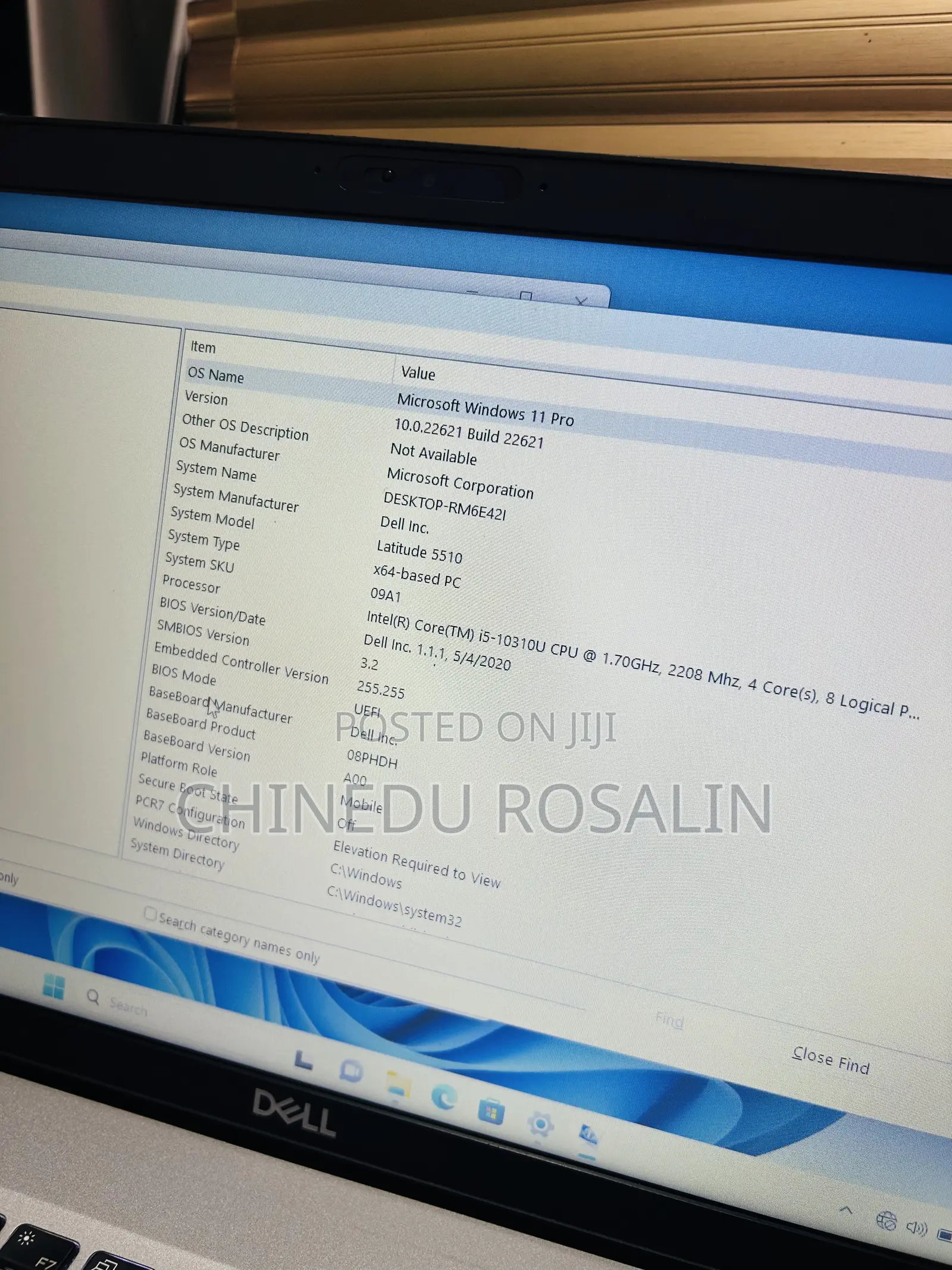 Laptop Dell Latitude 5510 8GB Intel Core i5 SSD 256GB