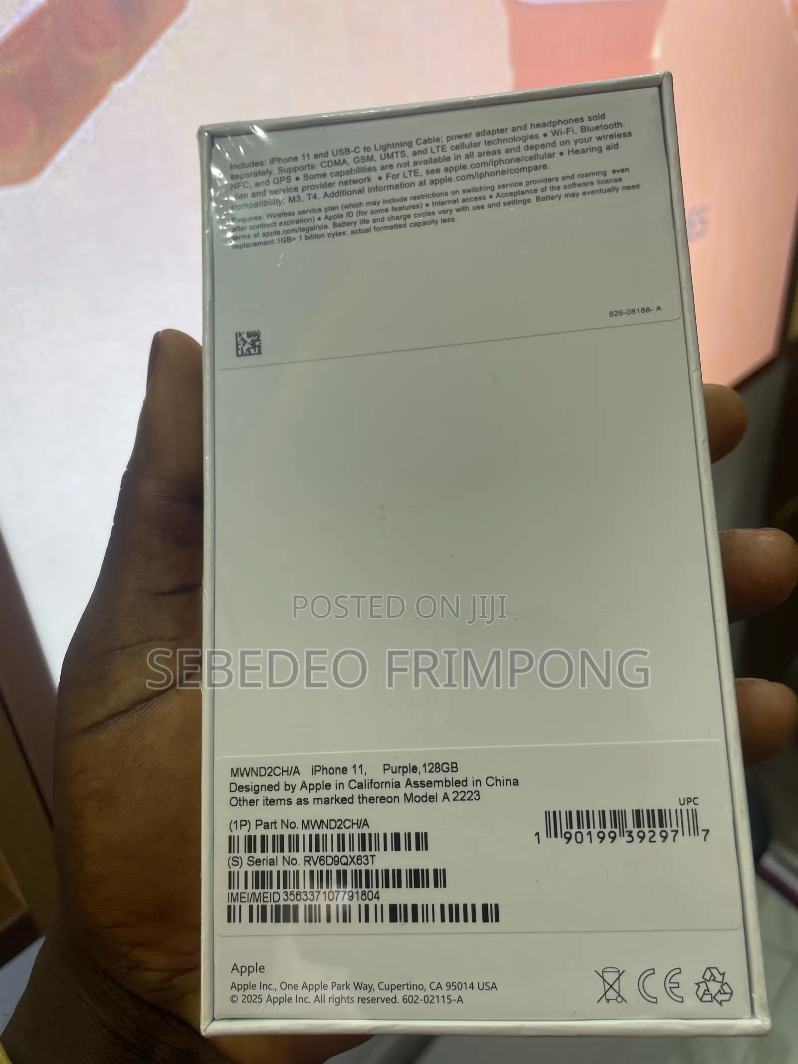 New Apple iPhone 11 128 GB Purple
