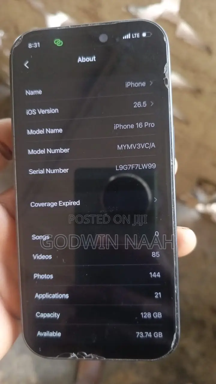 Apple iPhone 16 Pro 128 GB Black