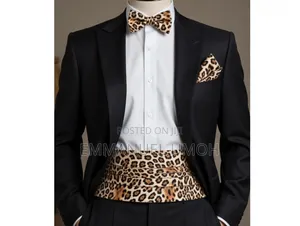 Classic Bow Tie, Cummerbund and Pocket Kerchief