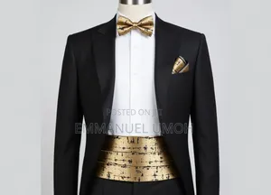Classic Bow Tie, Cummerbund and Pocket Kerchief