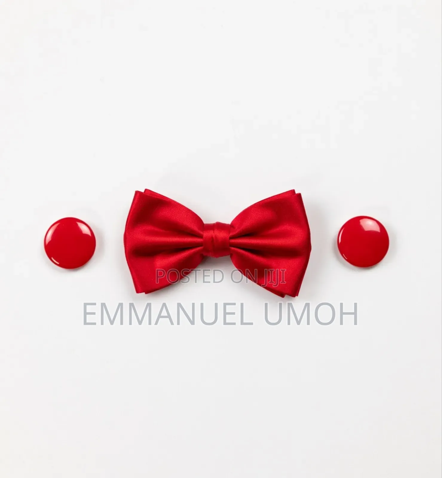 Classic Ladies Bow Tie With Matching Earrings