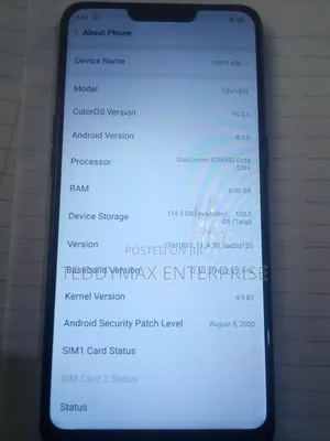 Oppo A3s 256 GB Black