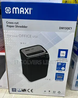 Maxi Paper Shredder 15-Sheet Cross-Cut