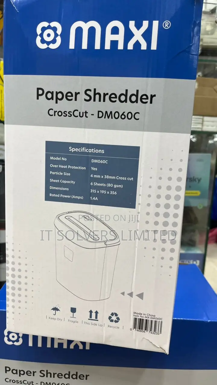 Maxi Cross Cut Shredder 060c 6 Sheets