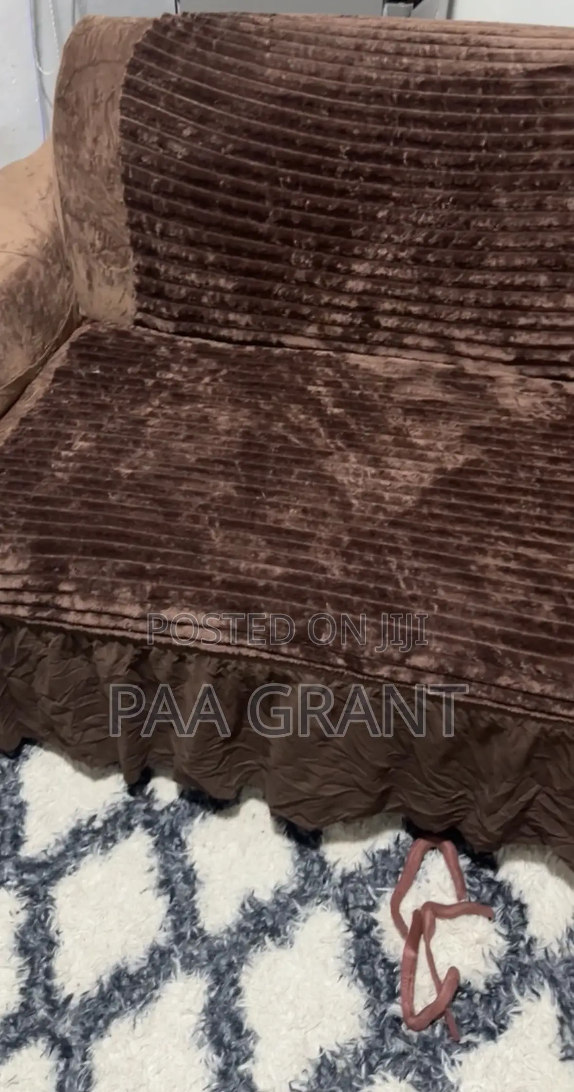Warm and Cozy Fluffy Velvet 100% Cotton Sofa Skirt Cover(Sold as a Set