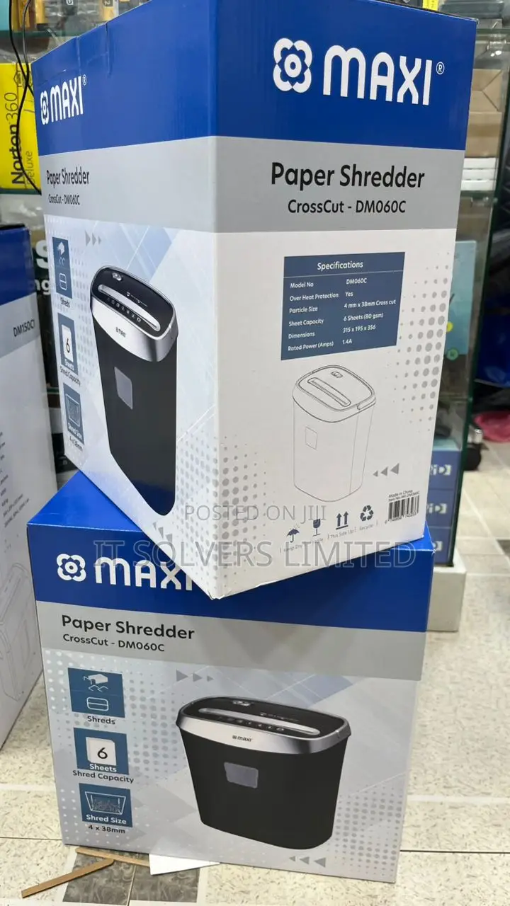 Maxi Cross Cut Shredder 060c 6 Sheets
