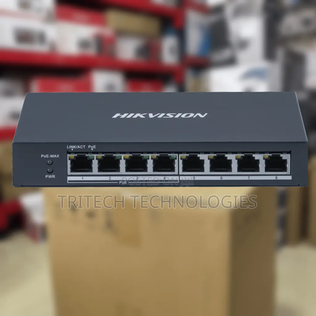 Hikvision Ds-3e0508p-O 8-Port Gigabit Switch With 4 Poe+