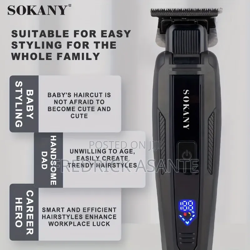Sokany Sk-16075 Professional Cordless Hair Clipper