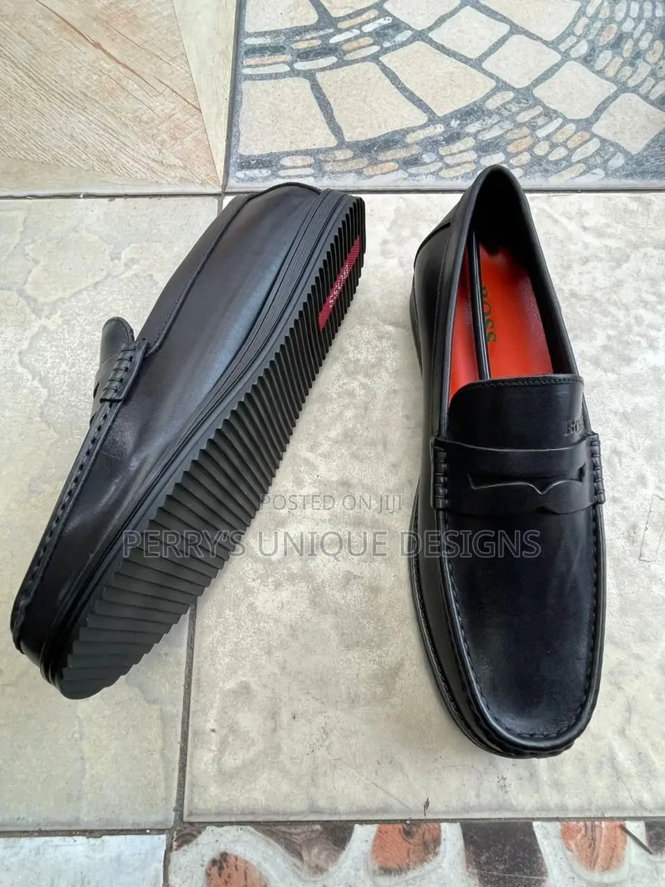 Classic Comfort Leather Loafers - Black