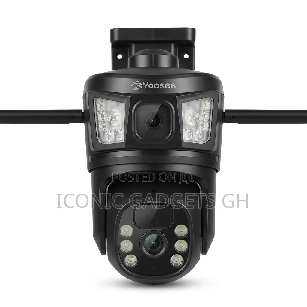 Dual-Lens Solar Security Camera