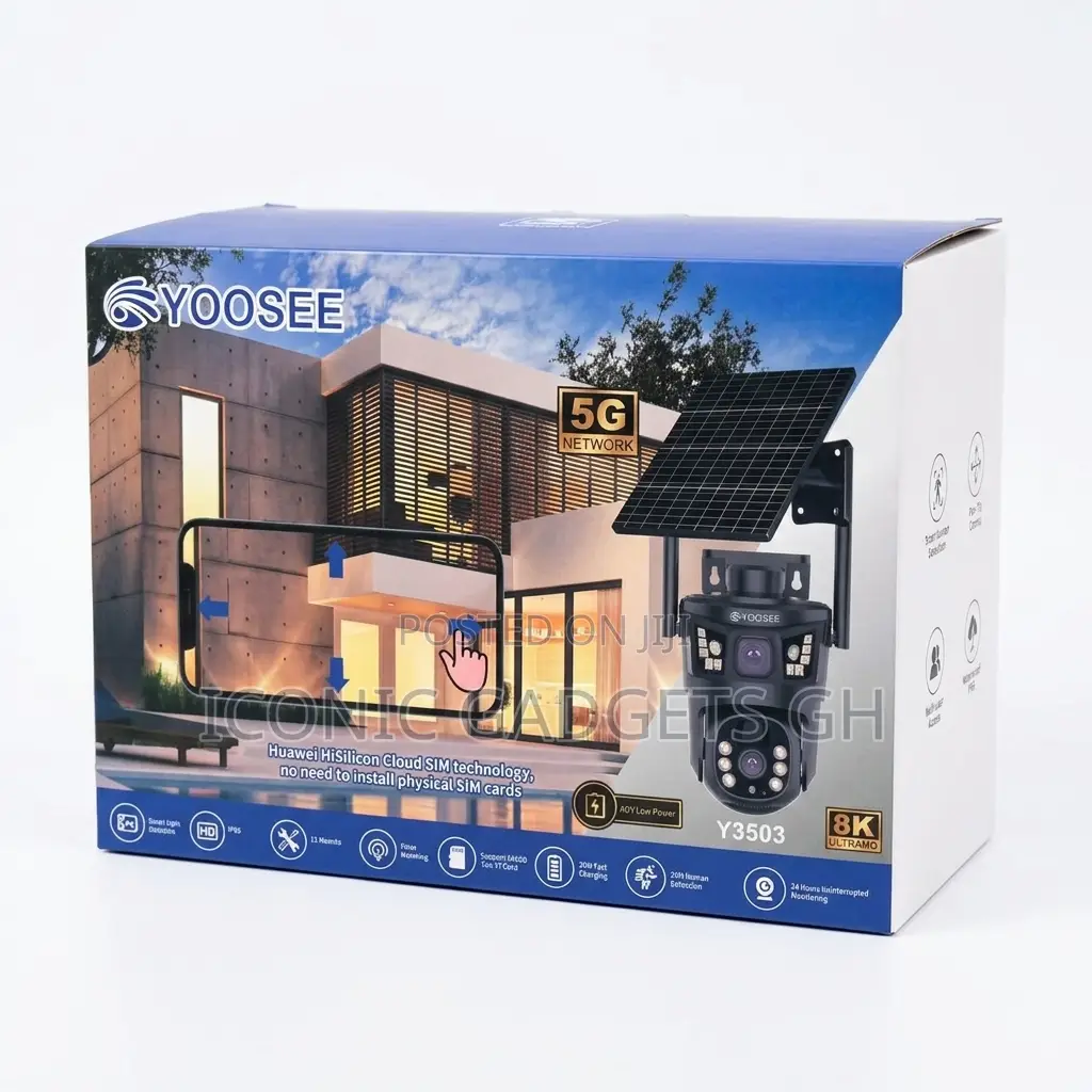 Dual-Lens Solar Security Camera