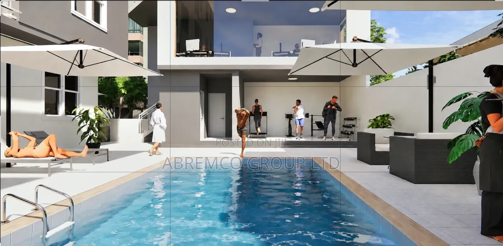 Furnished 1bdrm Penthouse in Arcadia View, North Legon for sale