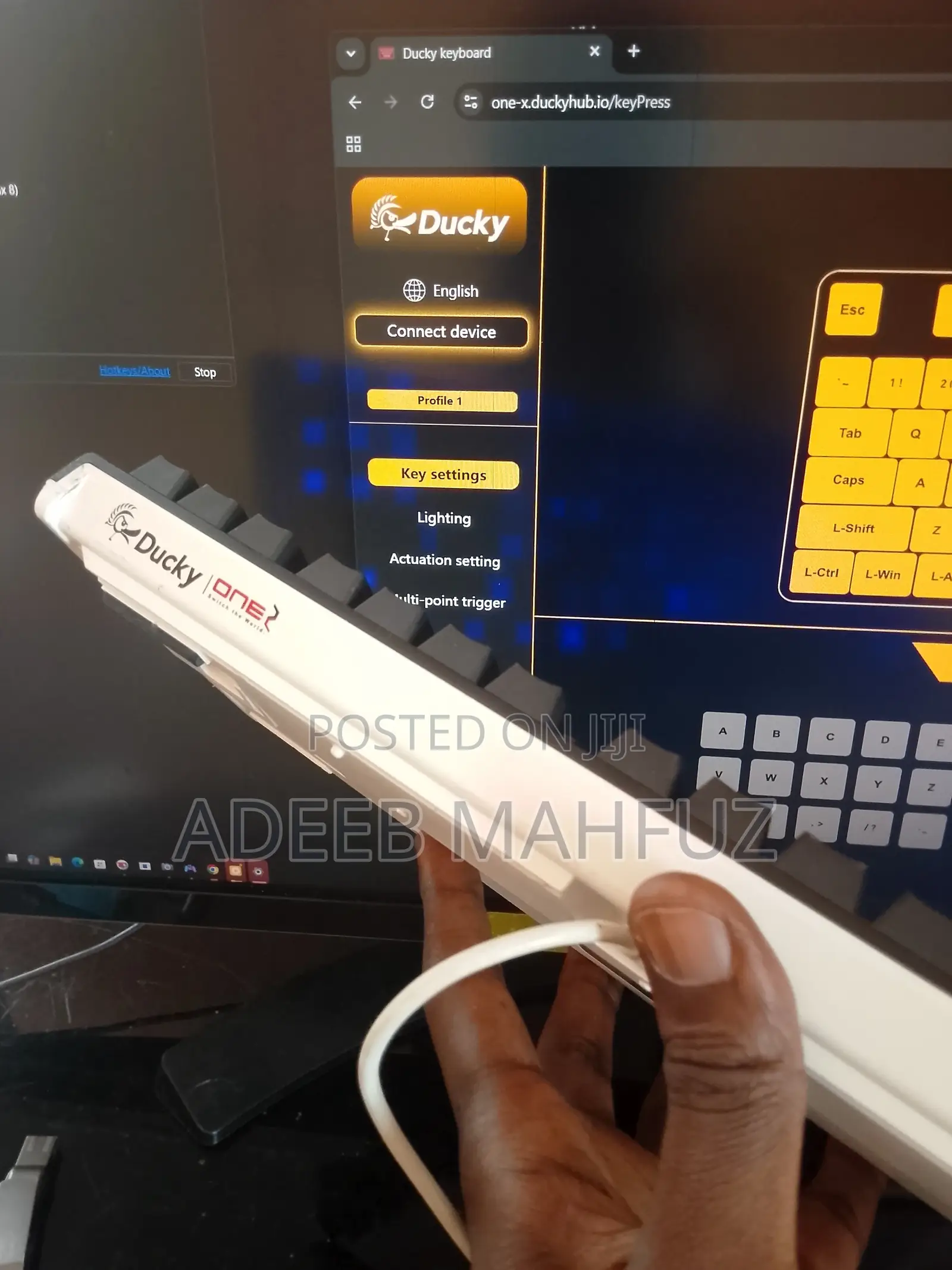 Ducky One Mechanical Mono Chrome Gaming Kybd