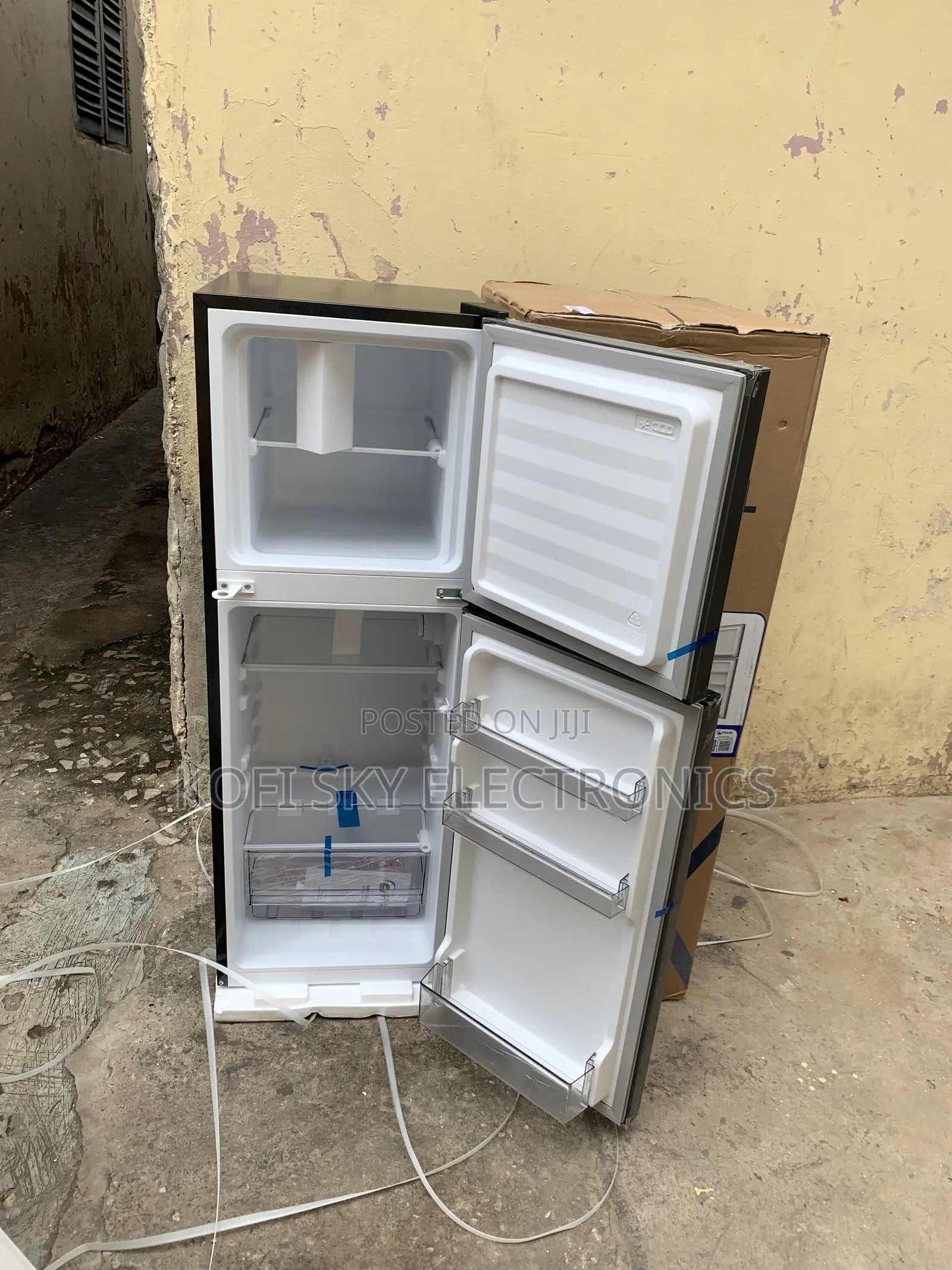 Pearl 130liters Double Door Fridge With Top Freezer