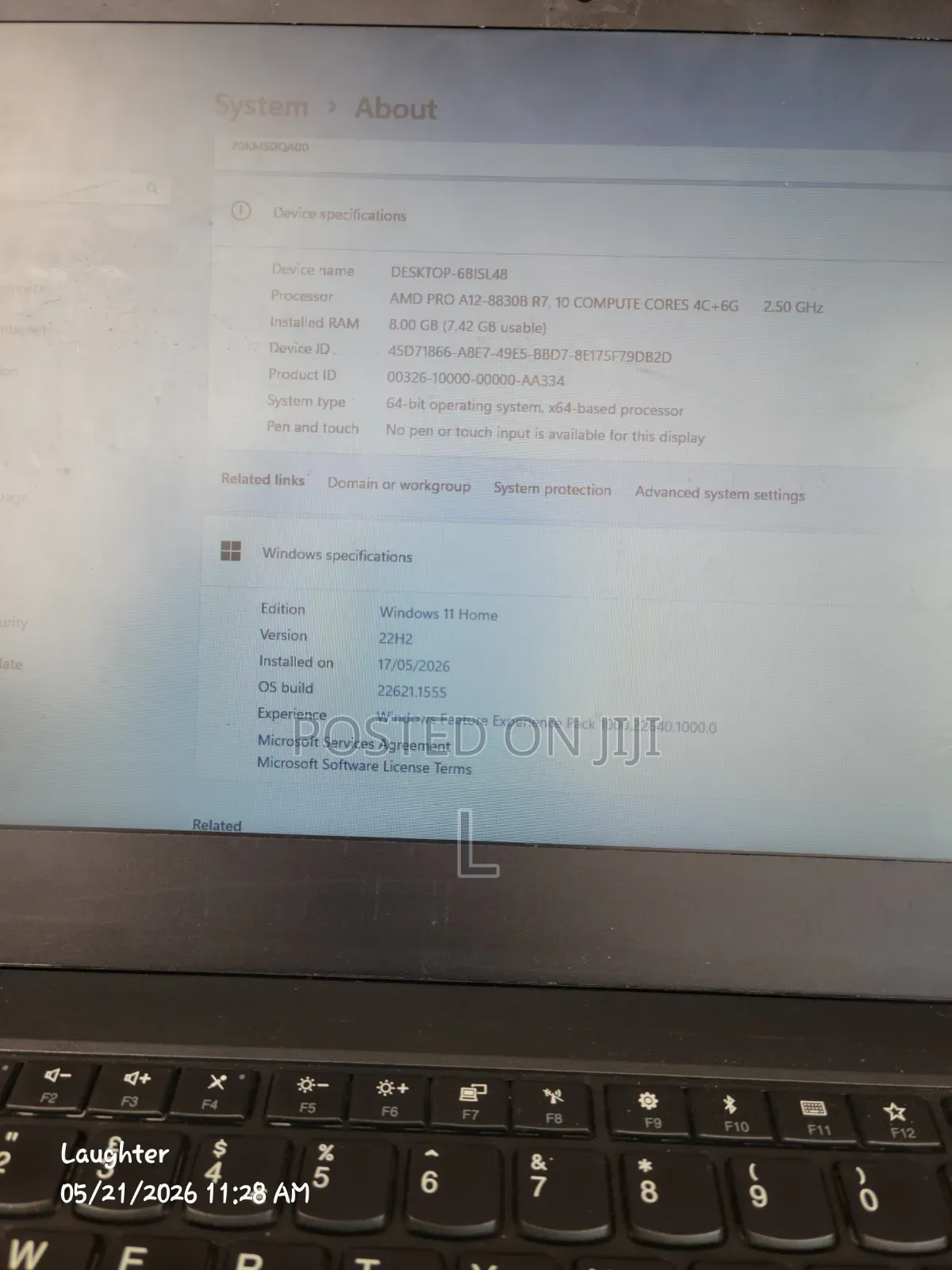 Laptop Lenovo ThinkPad A475 8GB AMD SSD 256GB