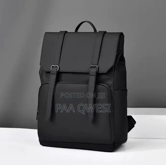 Premium Black Backpack for Men Women