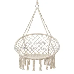 Cotton Hanging Chair Swing – Beige