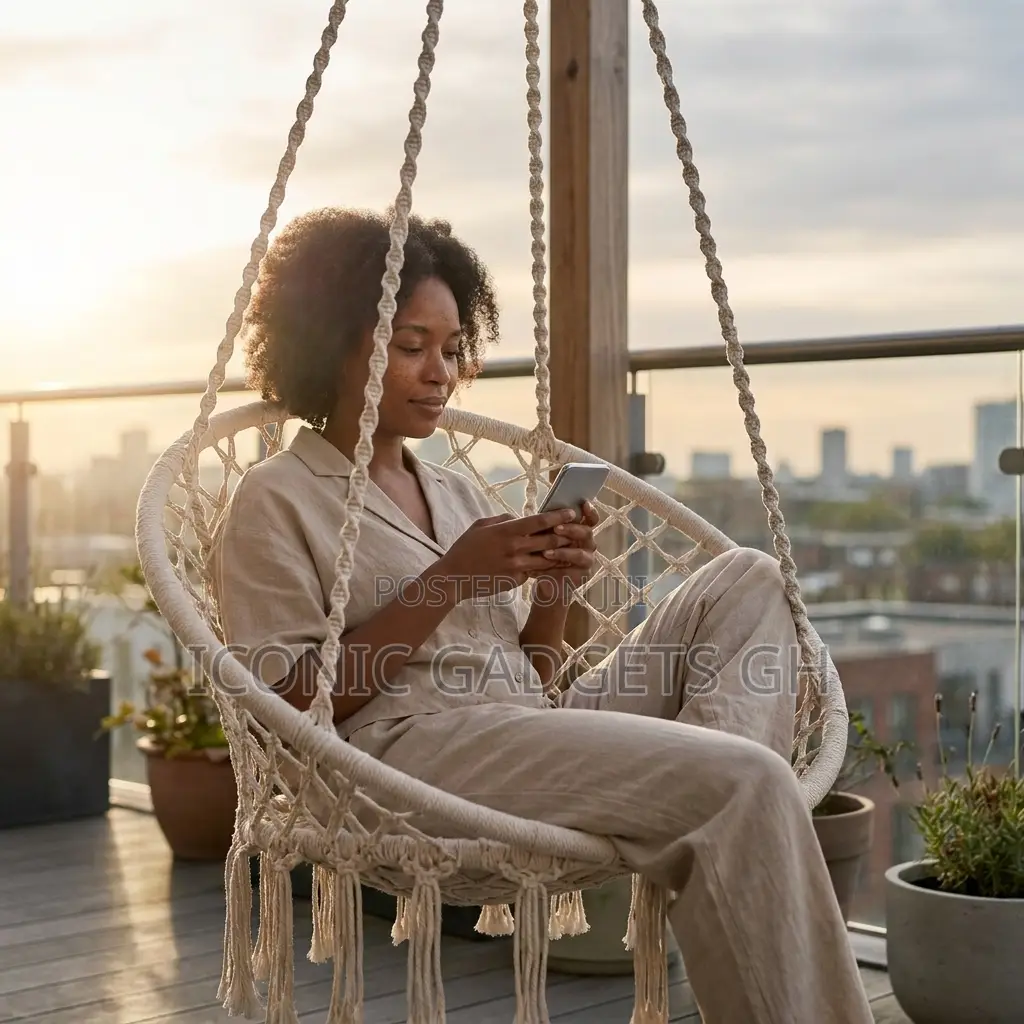 Cotton Hanging Chair Swing – Beige
