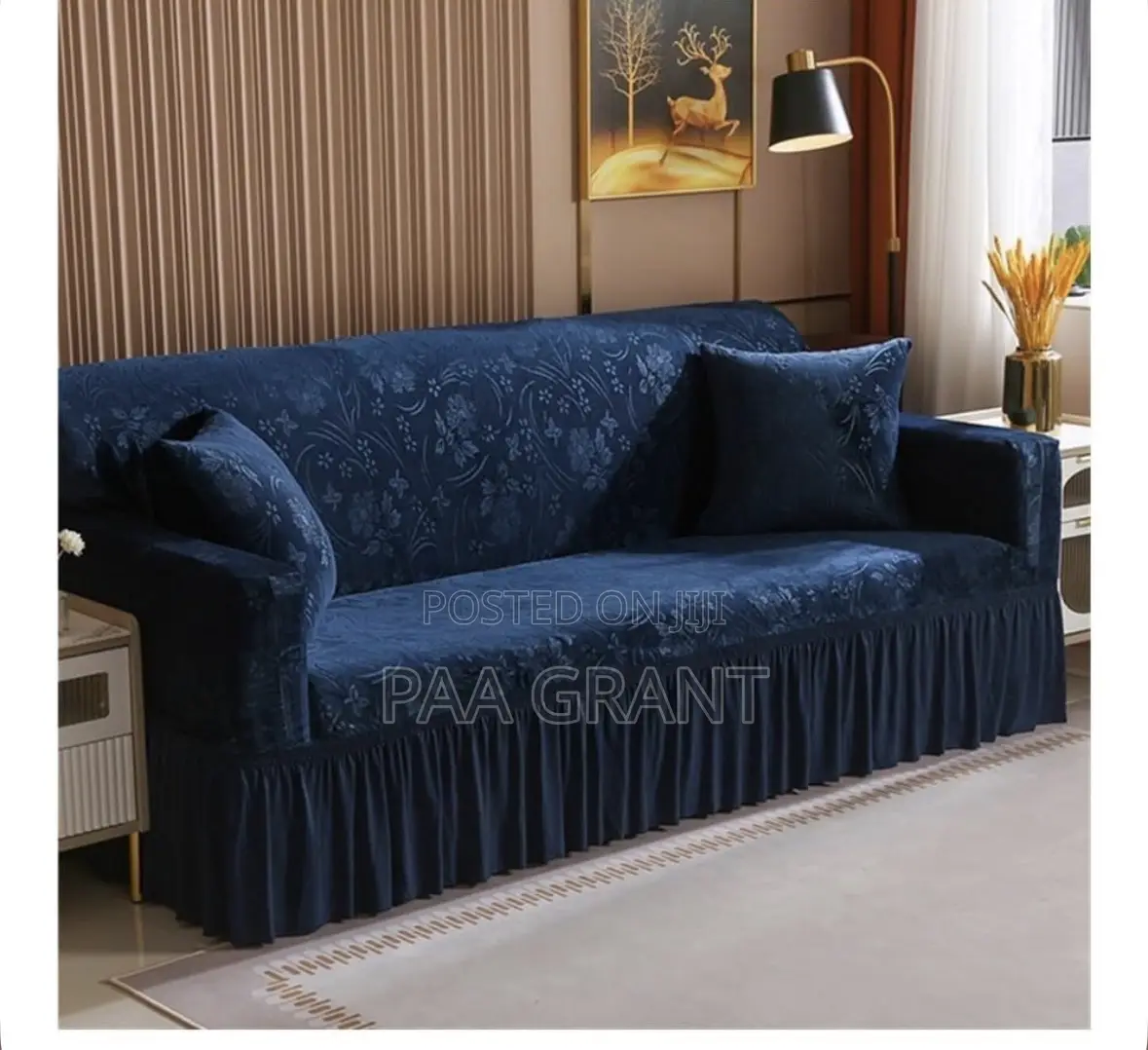 Protect Beautify Your Sofa(4pc Cotton Fluffy Velvet Sofa Skirt Cover