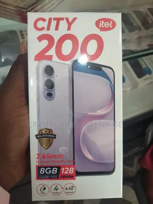 New Itel City 200 128 GB Silver