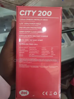 New Itel City 200 128 GB Silver