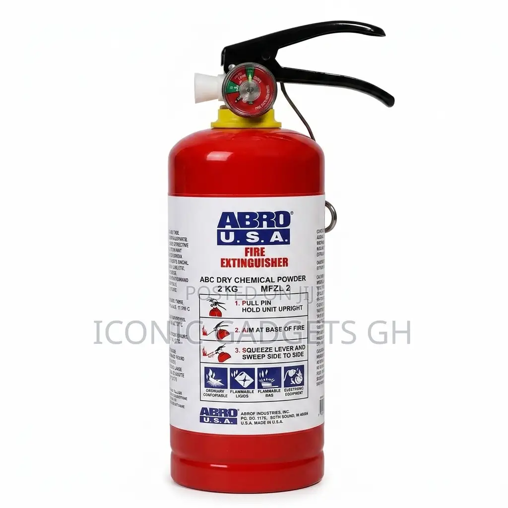 Abro Usa Abc Dry Chemical Fire Extinguisher – 2kg