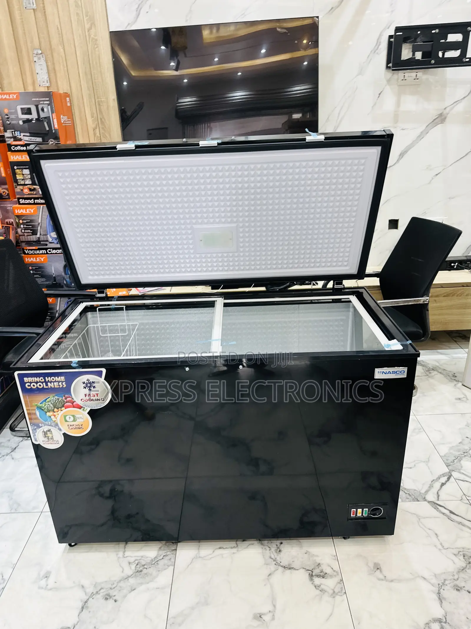 Best Buy for Less Black Chest Freezer Single Door 400l Nas-475