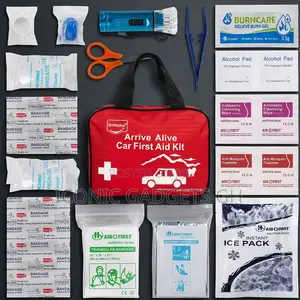 Car Safety Bundle Abro Fire Extinguisher + Arrive Alive First Aid Kit