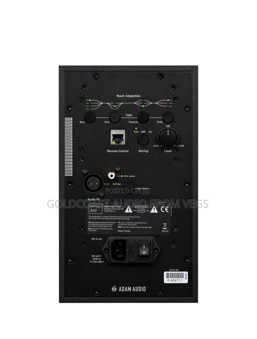 Adam Audio A4v 130w 4" Active 2-Way Studio Monitor Kit (Pair)