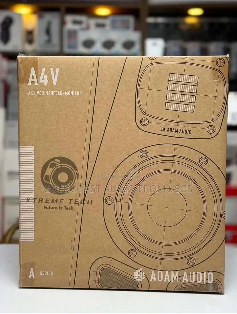Adam Audio A4v 130w 4" Active 2-Way Studio Monitor Kit (Pair)
