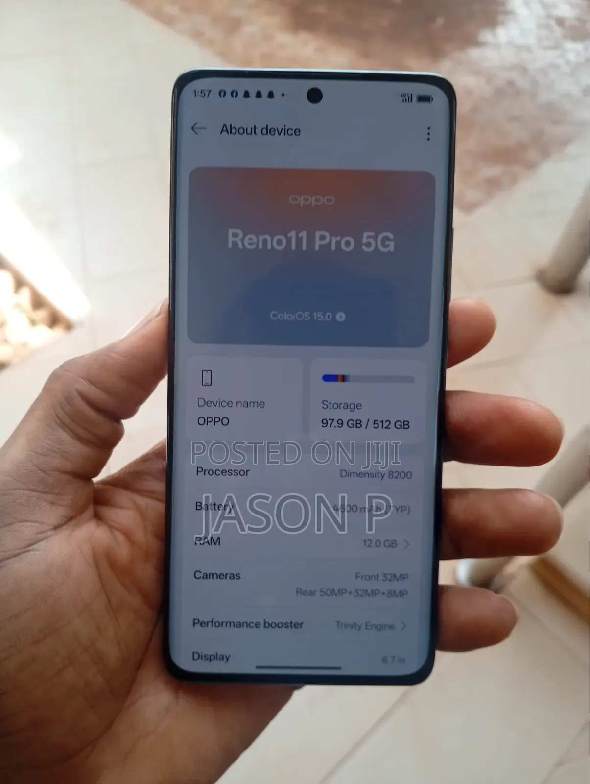 Oppo Reno 11 Pro 5G 512 GB Gray