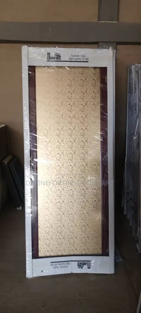 High Quality Fiber Double Glass Door Available in Designs