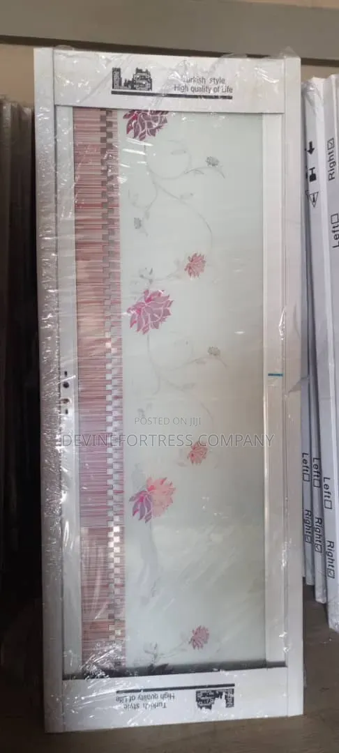 High Quality Fiber Double Glass Door Available in Designs