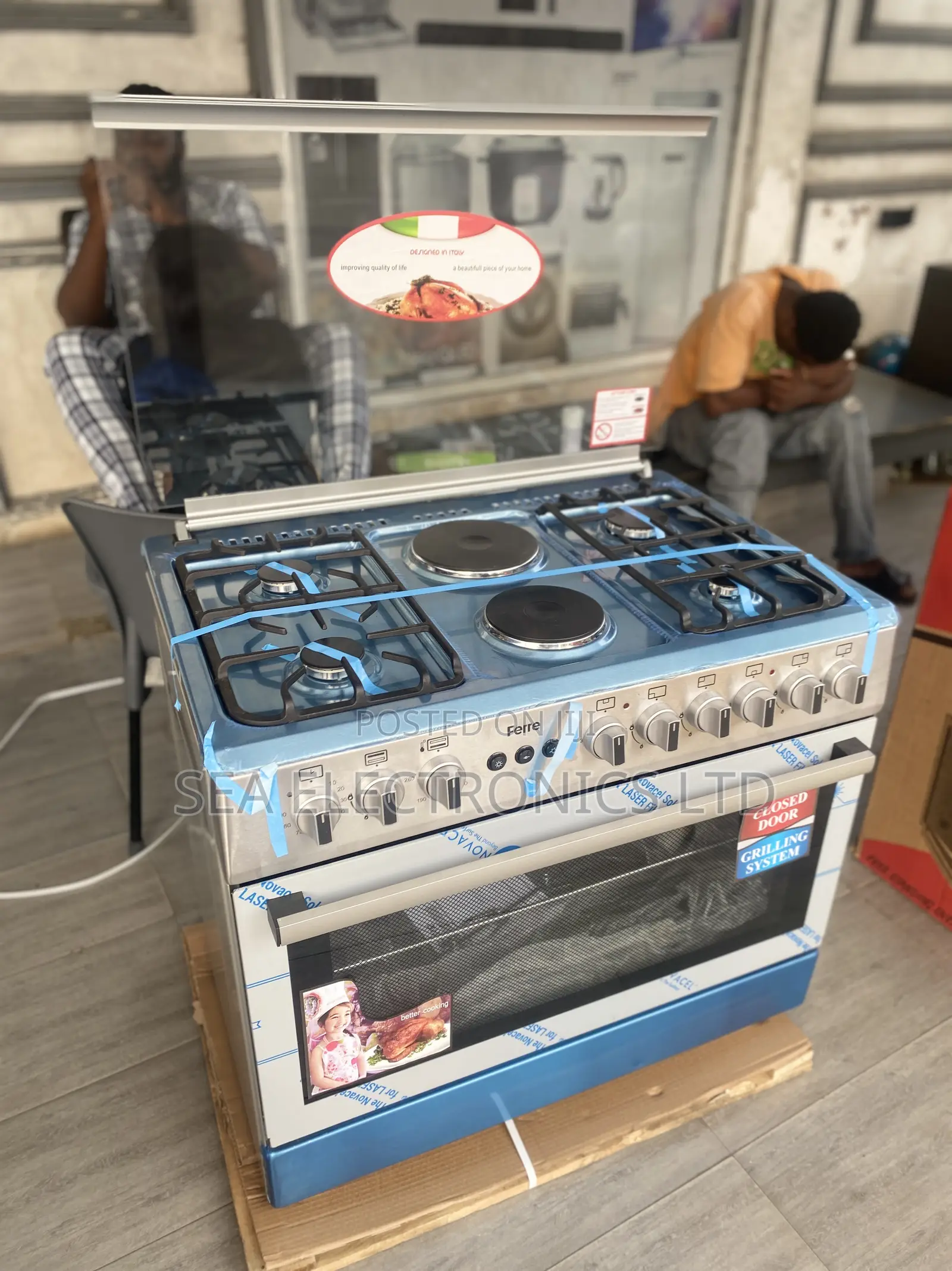 Ferre 90×60 Free Standing 4 Gas 2 Electric Cooker