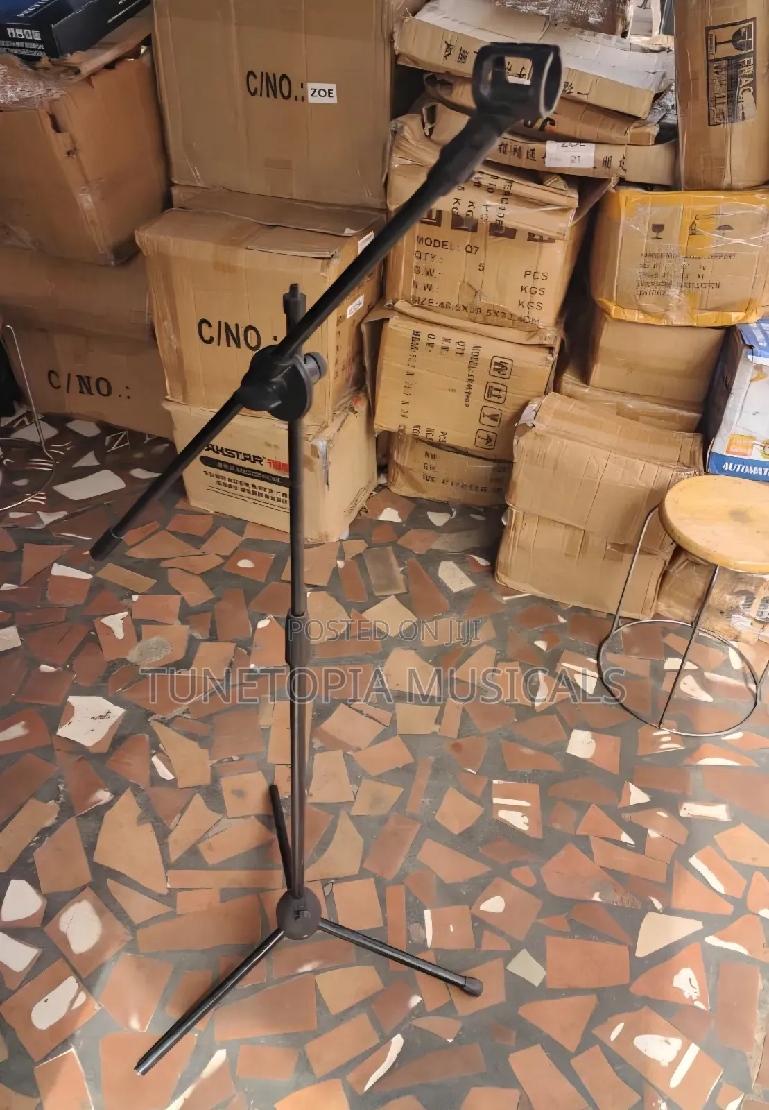 Heavy Duty 3-Legs Microphone Stand[Tripod] With Boom Arm