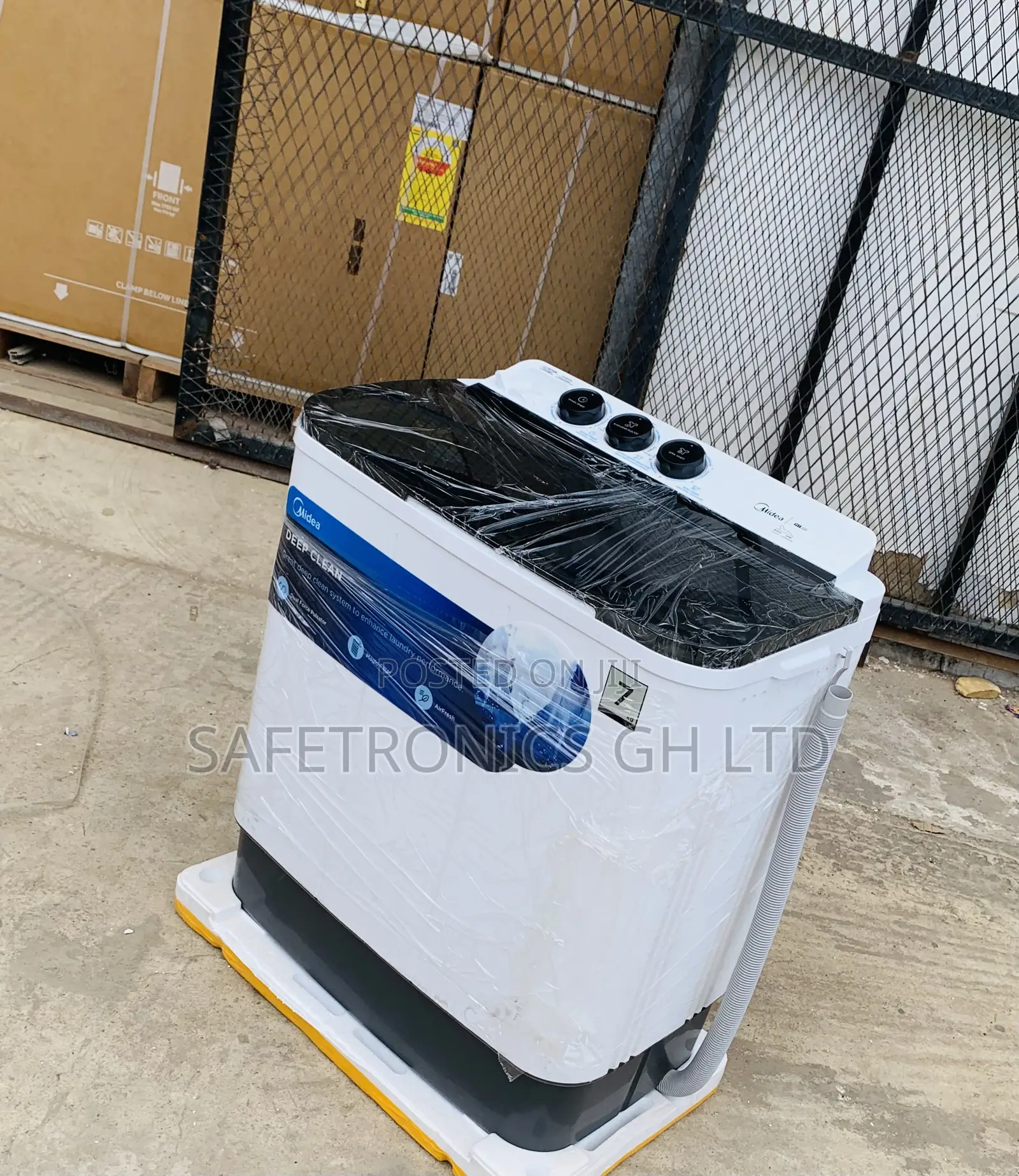 Just Purchase Midea 7.0kg Semi Auto Washing Machine Mf100w70/W-Gh
