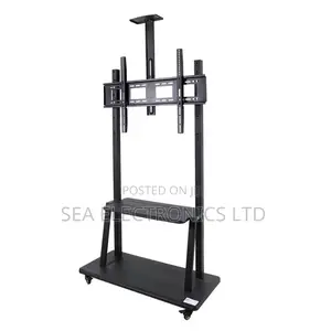 Free Stand Mobile Tv Stand With Trolley 60-100