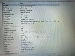 Laptop Acer Aspire ES 4GB AMD HDD 500GB