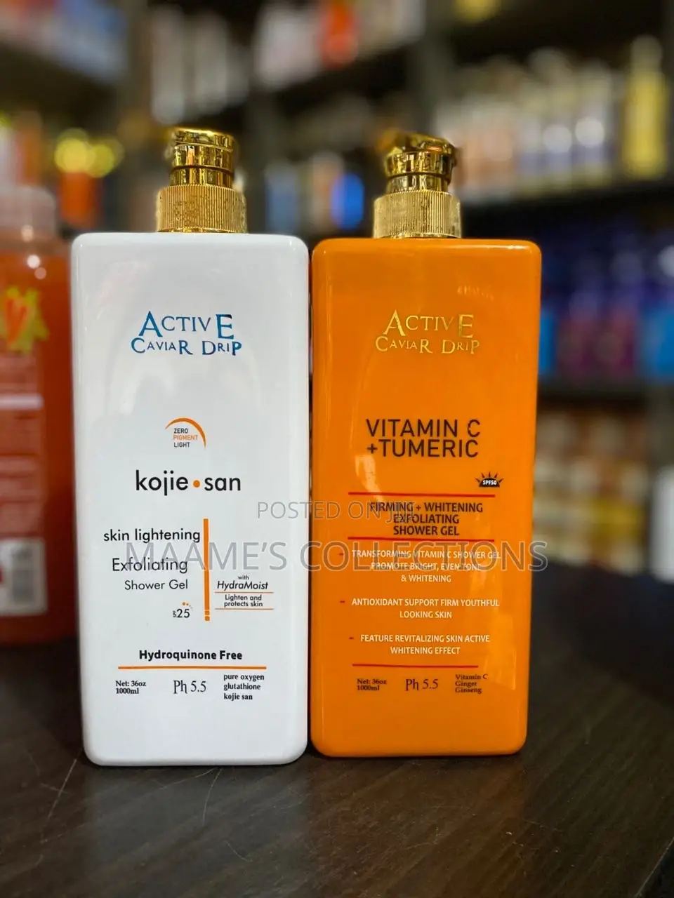Active Caviar Drip Exfoliating Shower Gels
