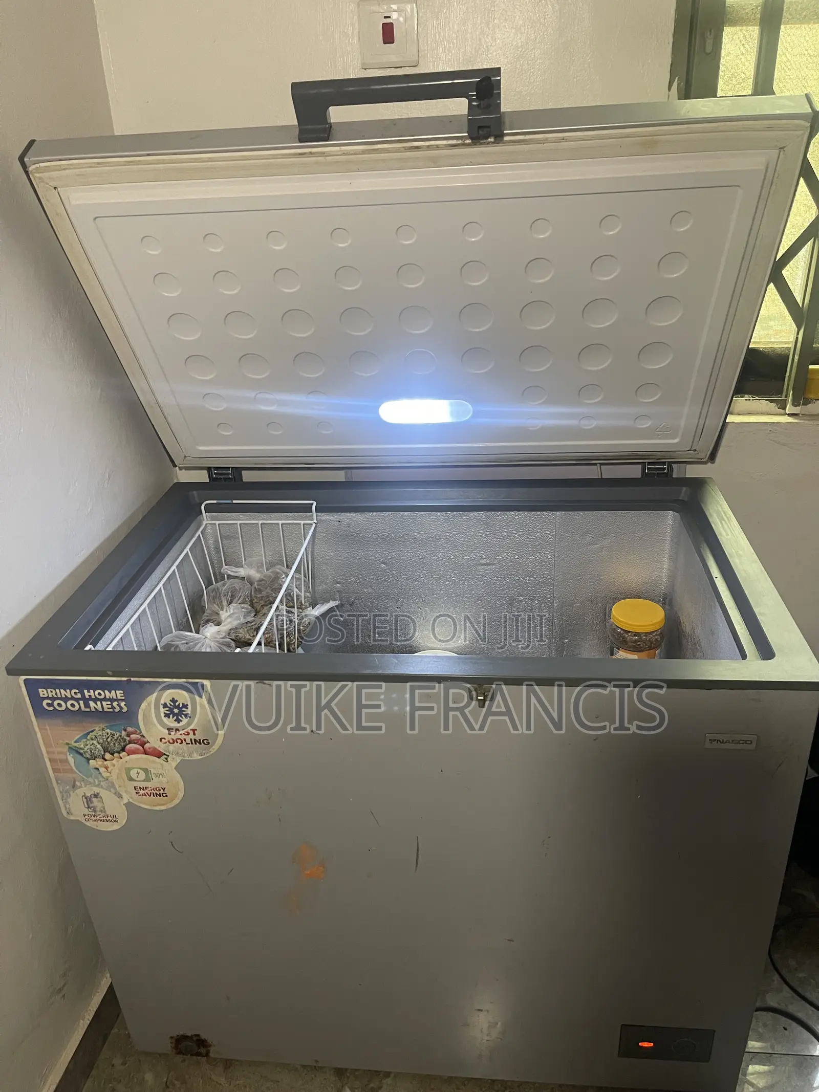 Home Used Nasco Deep Frizer,Net Capacity 260l, Net Weight 37kg,