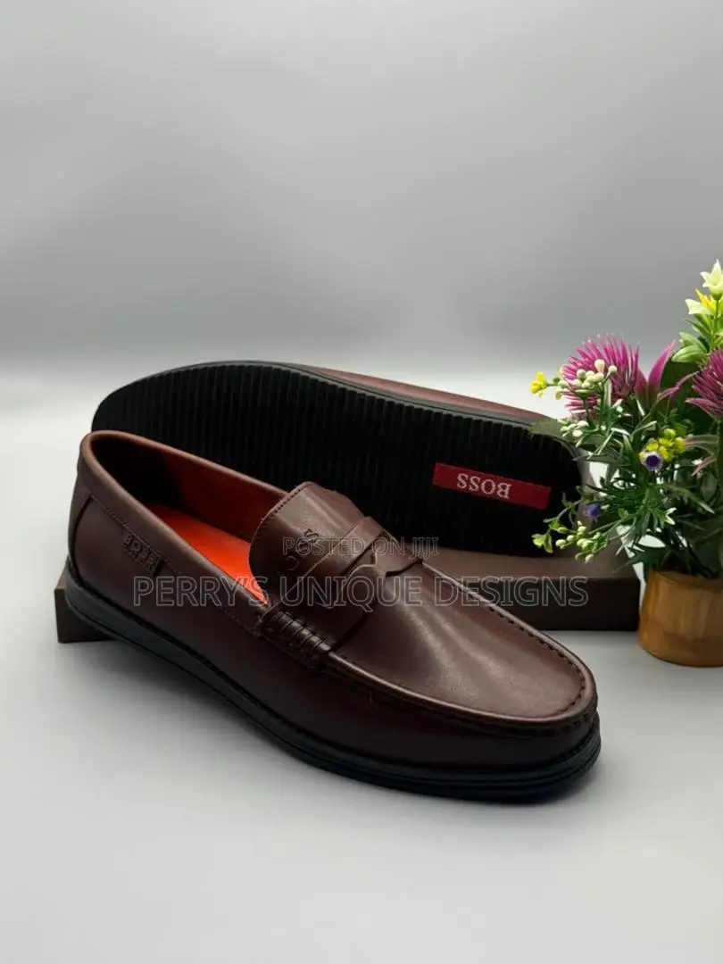 Classic Heritage Leather Penny Loafers – Coffee Brown